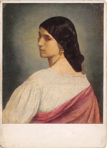 BR13073 Anselm Fenerbach Bildnmis einer Romerin Gemälde Postkarte