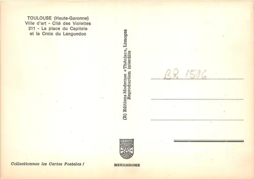 BR1516 Frankreich Toulouse la place du Capitole
