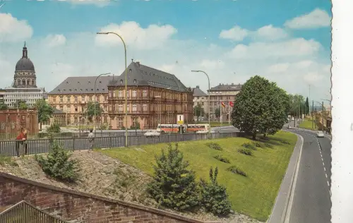 BF23944 mainz kurfurstliches schloss und christuskir germany front/back image