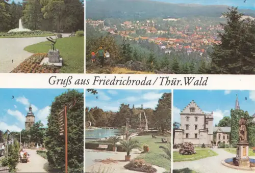 BF24089 FRIEDRICHRODA THUR WALD GERMANY FRONT/BACK IMAGE