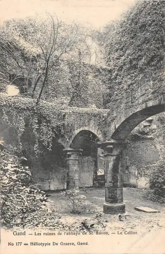 BR55091 Les Ruines de l abbaye de St Bavon Gand belgien