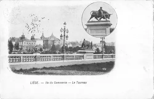 BR72494 ile du commerce le taureau liege belgien