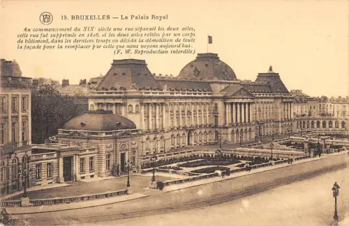 BR70817 le palais royal bruxelles belgium