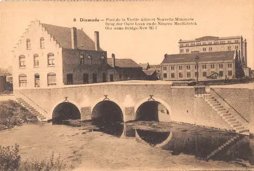 BR56163 Pont de la Vieille allee et nouvelle minoterie Dixmude Belgien