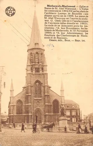 BR56200 Morlanwelz mariemont eglise ey statue de m Abel Warocque 1 2 Belgien