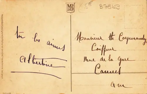 B78659 Katzen Chat Scan Vorder-/Rückseite Bild