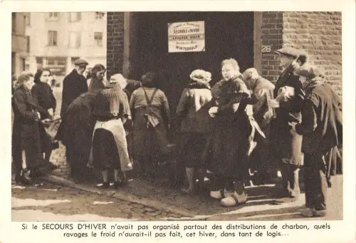 BR53852 Une distribution de charbon Realisations du secours d hiver Belgium