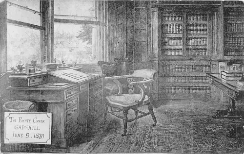 uk40328 empty chair gadshill uk