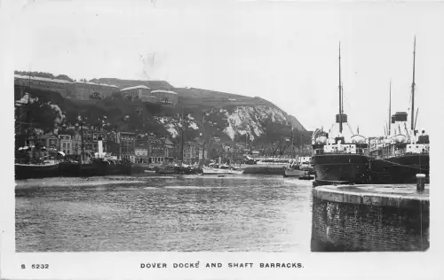 br109548 dover dock and shaft barracks real photo uk