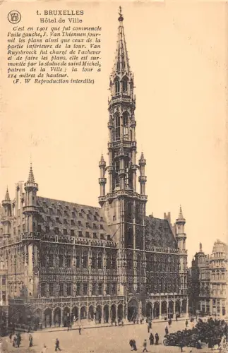 BR71004 bruxelles hotel de ville belgium