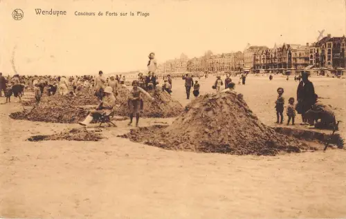 BR55437 Concours de Forts sur la plage Wenduine belgium