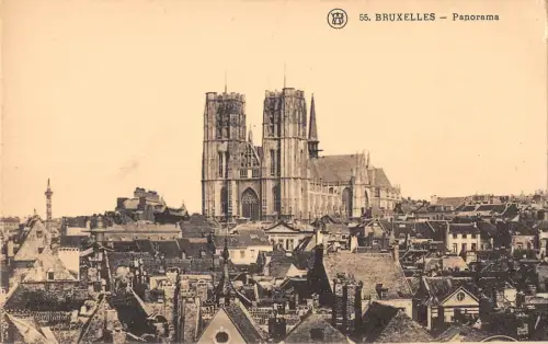 BR71068 Bruxelles Panorama Belgien