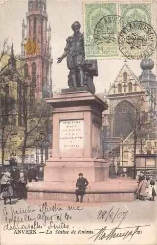 BR78158 anvers la statue de rubens belgien