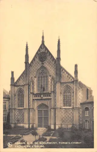 BR55635 abbaye n D de scormont Forges chimay facade de l Eglise belgium