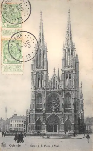 B93337 ostende eglise s pierre and paul belgium
