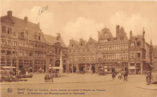 B94667 gand gent place ste pherailde ancien hospiz belgien 1 2