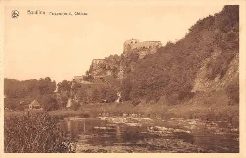 BR55174 perspective du chtaeu Bouillon belgien