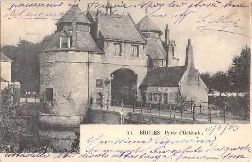 B98350 bruges porte d ostende belgium