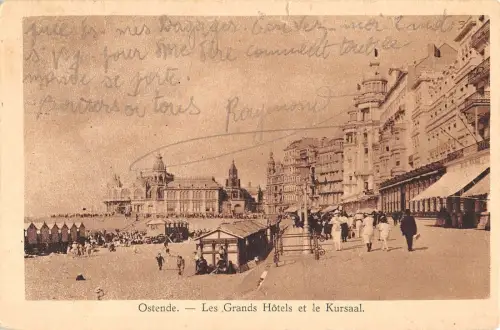 B98338 ostende les grands hotels et le kursaal belgien