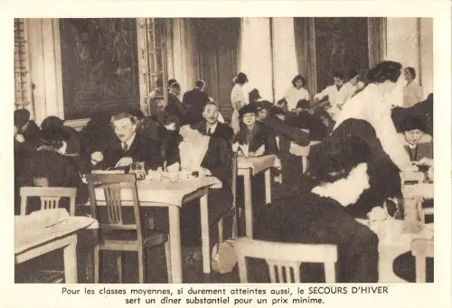 BR55130 Le Dejuneur au foyer leopold III realisations du secors d Hiver belgien