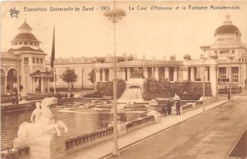 Br36065 Gend Fontaine Monumentale la Cour d Honneur Belgien