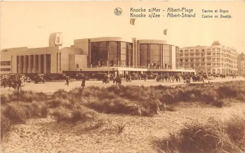 Br36019 Knocke Albert Place CAsino et Digue Belgium