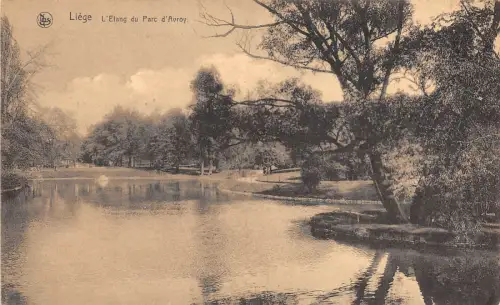 B94405 liege l etang du parc d avroy belgium
