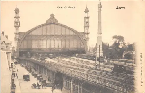 B93285 gare centrale anvers belgium wagen