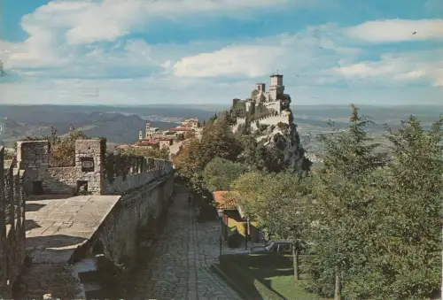 BF23081 san marino prima torre e panorama italy front/back image