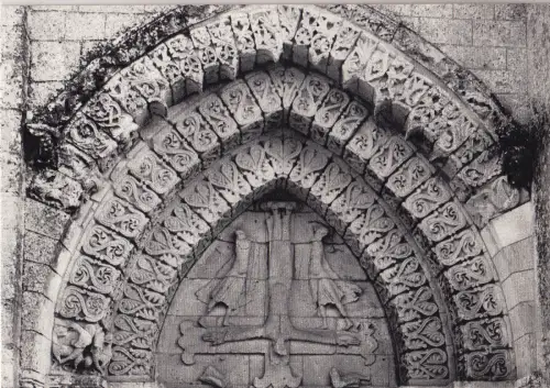 BF15884 aulnay eglise romane france front/back image