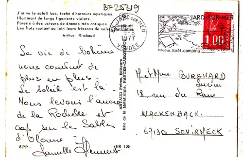 BF25319 Querformat Frankreich Vorder-/Rückbild