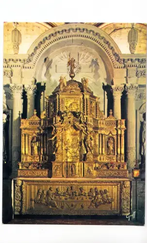 BF13049 eglise saint michel en anjou fointevraud france front/back image