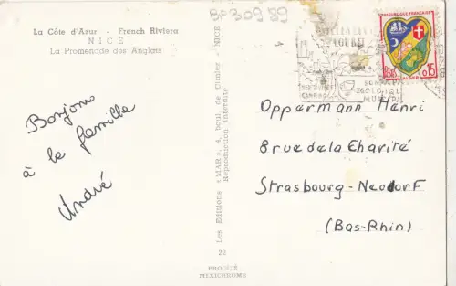 BF30989 schönes la promenade des anglate france Vorder-/Rückbild