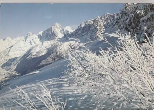 BF21270 mont blanc beaute de l hiver en montagne france front/back image