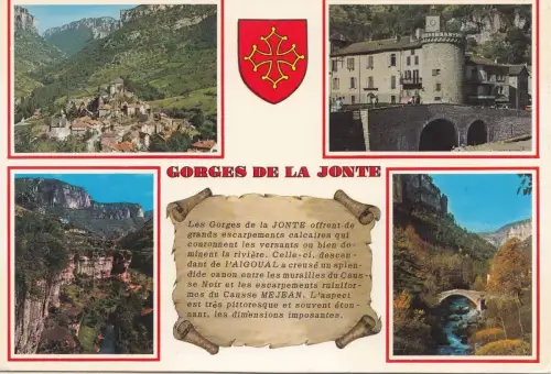 BF20910 gorges de la jonte france front/back image