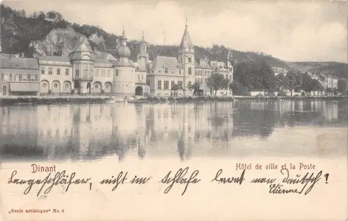 BR72498 hotel de ville et le poste dinant belgium