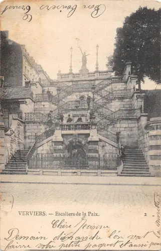 BR55798 Verviers escaliers de la paix belgien