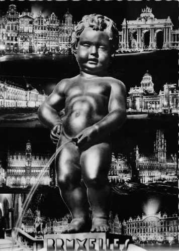 BR18896 Manneken Pis Bruxelles Postkarte Belgien