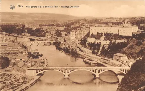 BR55500 Huy vue generale et le nouveau pont belgien