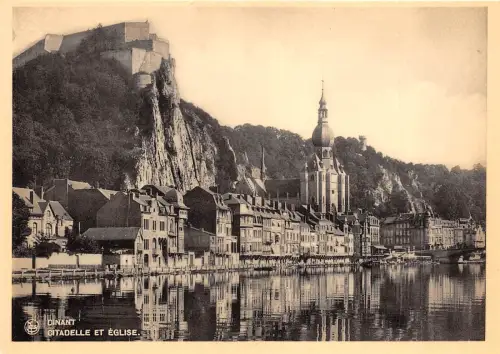 BR41423 Citadelle et eglise Dinant Belgien