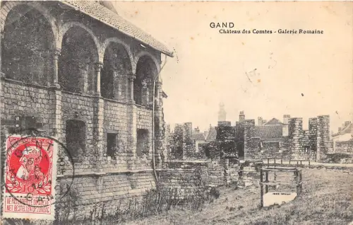 B93338 gand chateau des comtes galerie romaine belgium