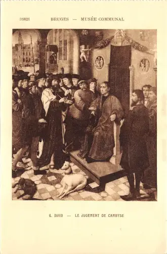 BR44564 David le jugement de cambyse Brügge musee communal belgien