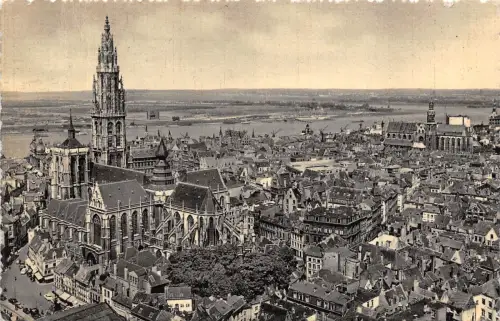 BR19598 Anvers panorama et vue sur la cathedrale belgium