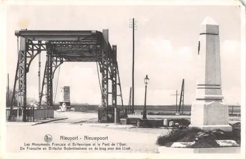 BR71343 nieuport les monuments francais et britanique belgium