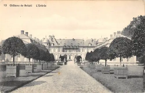 BR55371 l entree Le chateau Beloeil belgien