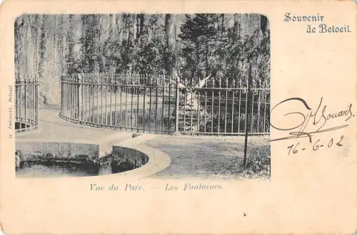BR55369 Vue du parc les fountaines Beloeil belgien