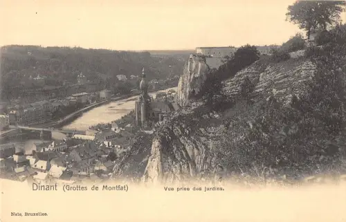 BR72503 vue prise des jardins dinant belgium