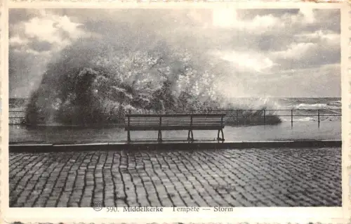 Br35819 Middelkerke Tempete Storm belgien