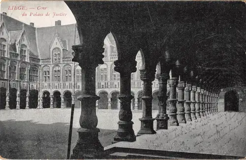 BR72455 cour du palais de justice liege belgien