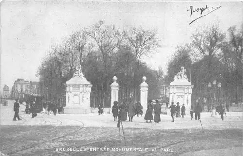 BR35963 Entree monumenntale du parc Bruxelles belgium